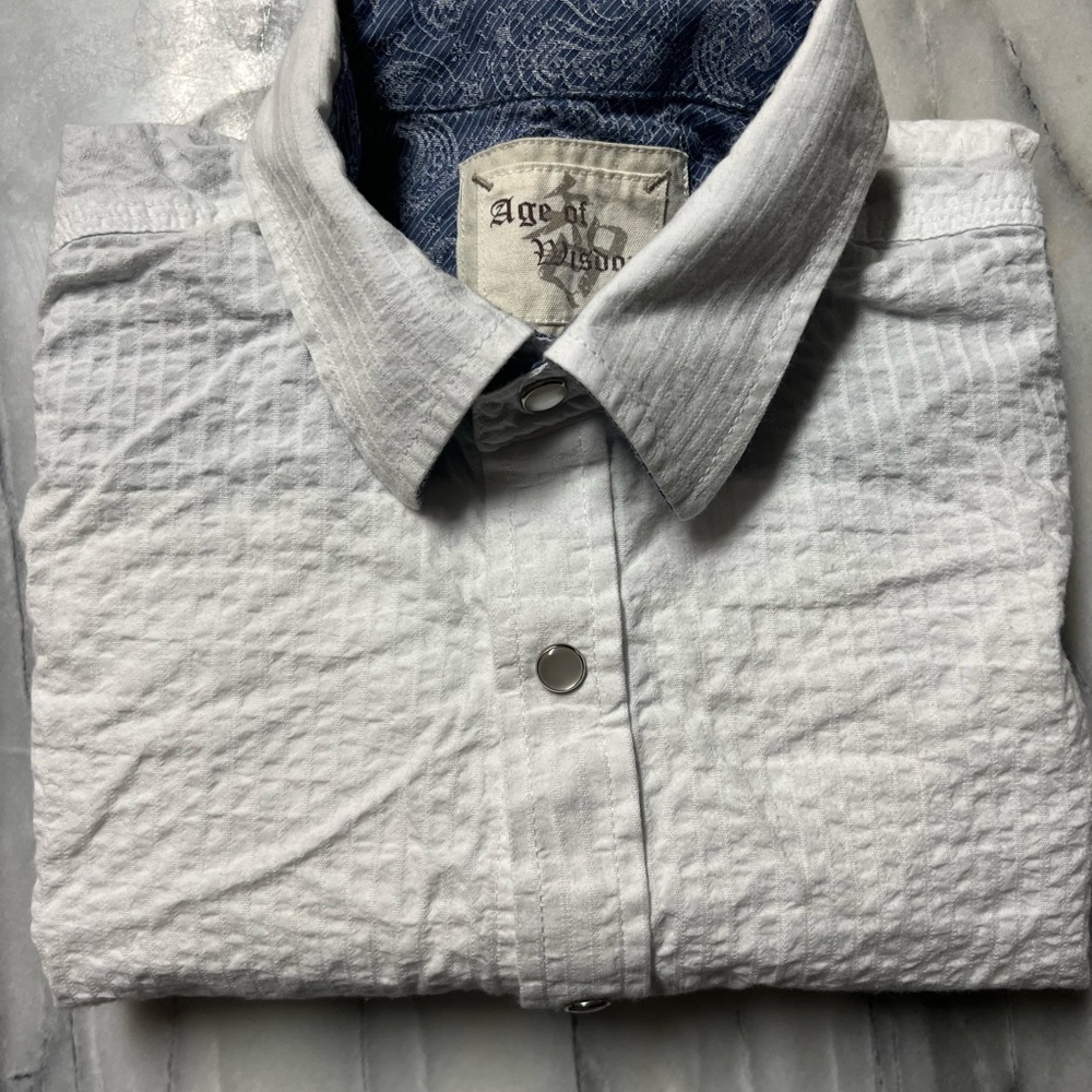 Age of wisdom mens long sleeve shirt